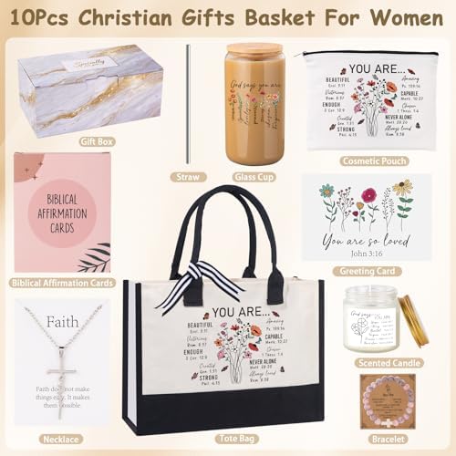 Christian Gifts for Women, Religious Gifts, Inspirational Gift for Women Birthday Unique Catholic Bible Accessories Faith Based Gift, Christian Mothers Day Gifts for Mom, Sister, Friend, Grandma - Image 6