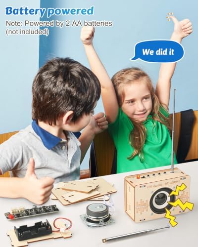 Poraxy Science Kits for Kids Age 8-12 12-14, STEM Kits 8-10, Build Your Own FM Radio Kit, Electronic DIY Experiment Engineering Building Project, Toys Gifts for Teen Boys Girls 9 11 13 15 16+ - Image 5