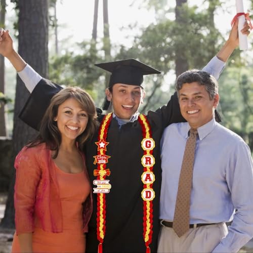 Tifeson Graduation Leis Decorations 2026 - Handmade Double Braided Graduation Ribbon Leis with Glitter Pins for Him Her High School College Congrats Grad Gifts Party Supplies - Image 5