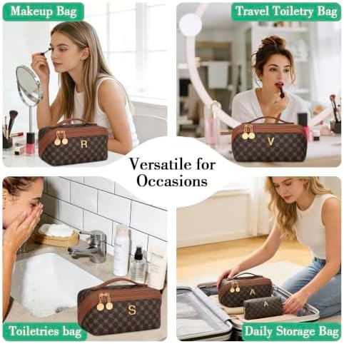 Initial Makeup Bag Personalized Gift for Women Teen Girls - Image 5