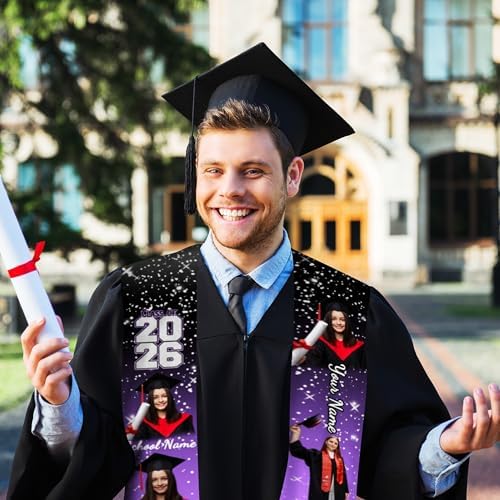 Custom Graduation Stole for Class of 2026 Personalized Unisex Graduation Sash Unique Gifts for Him Her - Image 7