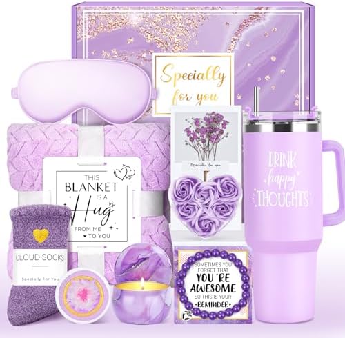 Gift Baskets for Women Birthday Gifts for Women Unique Get Well Gift for Woman Luxury Self Care Gifts for Woman Get Better Soon Care Package Set for Her Spa Kit Box for Mom, Girlfriend, Best Friends by YENCHORN