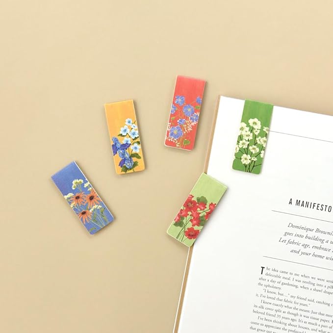 Magnetic Bookmarks Set - A (Olivia's Flowers ver.3 + ver.4)