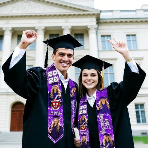 D-Story RN Graduation Stole Custom Nursing Stole Registered Nurse BSN MSN Graduation Sash Class of 2026 - Image 4