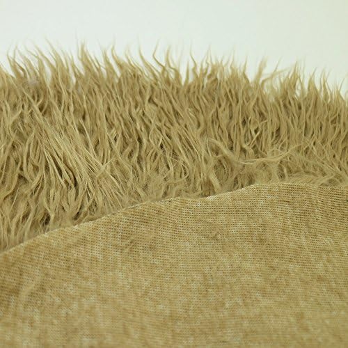 Newborn Photo Props Faux Fur Round 23.6 inch Soft Baby Boy Girl Photo Blanket Studio Photo Mat (Camel Color) - Image 2