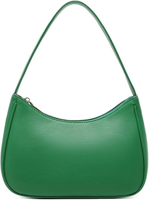 Shoulder Bags for Women, Cute Hobo Tote Handbag Mini Clutch Purse with Zipper Closure