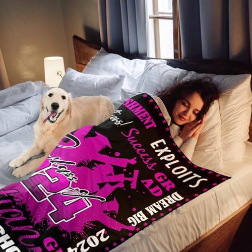 Graduation Gift Card Gift Ideas for Graduate Senior Blanket Personalized Blanket with Pictures 2024 Graduation Throw Blanket Custom Memories Throw Blanket 32x48inch - Image 6