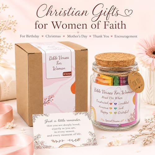 Bible Verses Jar for Women – Christian Gifts For Women, Color Coded Scripture Jar, Mothers Day Gifts For Mom - Image 4