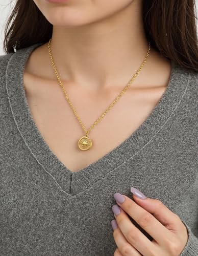 Graduation Compass Necklace 18K Gold Plated, Graduation Cap Jewelry Box - Image 2