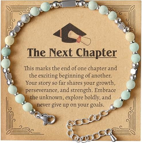 JOYIN Graduation Gifts 2026 for Her, Graduation Bracelet with Greeting Card and Gift Box, Inspirational Gifts for Women, Besties, High School College Classmates (Suitable for 14 Years Above) by JOYIN
