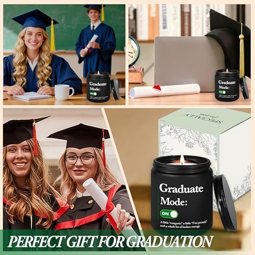 2026 Graduation Gifts for Her Him, Congratulations Grad Decoration for Women Men, Graduate Presents for Masters Degree High School College PHD Nurse, 7oz Funny Lavender Scented Candle, Style-K - Image 5