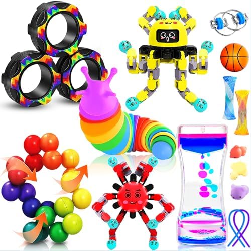 15Pack Fidget Toys Bulk for Adult Kids Age 5-7, 8-12, Figette Classroom Must Have Back to School Gifts for Students Treasure Prize Box Sensory Autism Travel Must Have ADHD Autistic Stress Anxiety by DrKbder