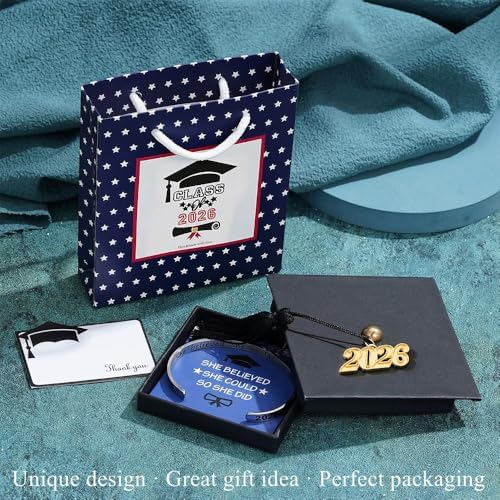 M MOOHAM Graduation Gift for Her Him 2026, Inspirational Graduation Bracelets Class of 2026 High School College Graduation Gift for Her with Graduation Box - Image 3