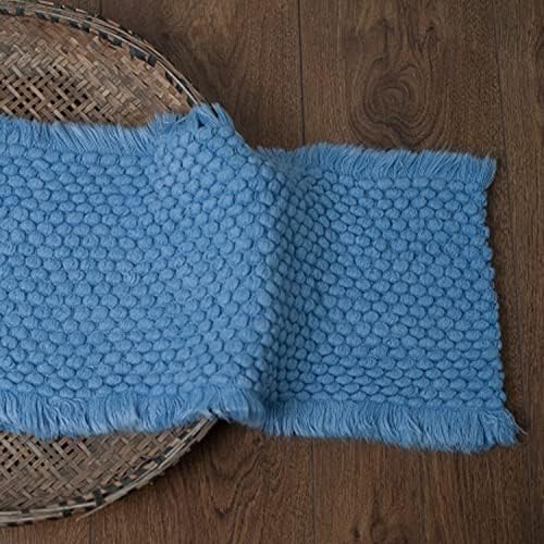 Zeroest Newborn Baby Photography Props Basket Filler Blanket (Blue) - Image 6