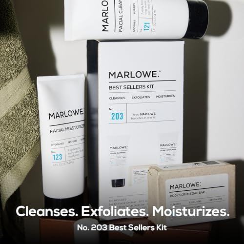 MARLOWE. Men's Skin Care Set, Best Sellers Kit, Soap, Cleanser, Moisturizer - Image 2