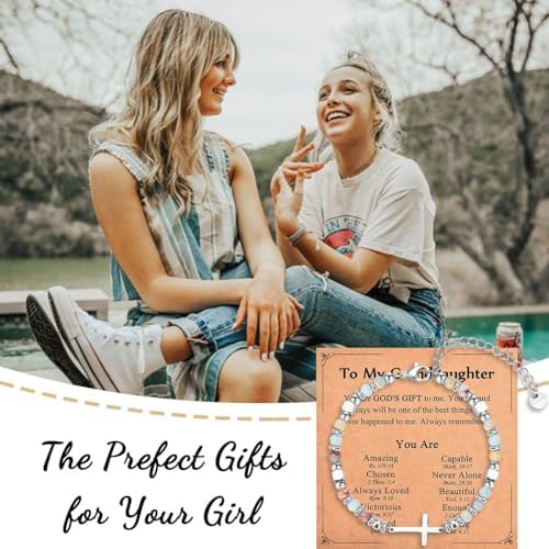 Christian Gifts for Women Girls, Religious Cross Bracelet - Image 3