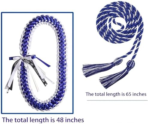 TFTAFAN Graduation Leis and Graduation Honor Cords Class of 2026 Graduation Ribbon Lei Graduation Necklace Braided Necklaces gift for Student Gifts Party Supplies - Image 2