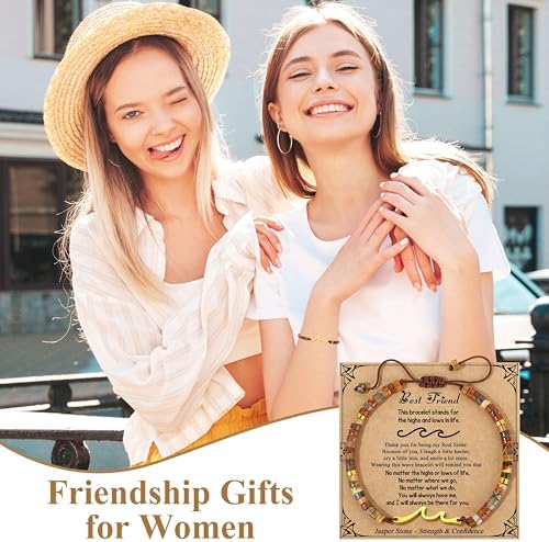 JoycuFF Wave Bracelets for Women Christmas Mothers Day Birthday Gifts for Best Friend Sister Daughter Bestie Mom Grandma Women Her - Image 5
