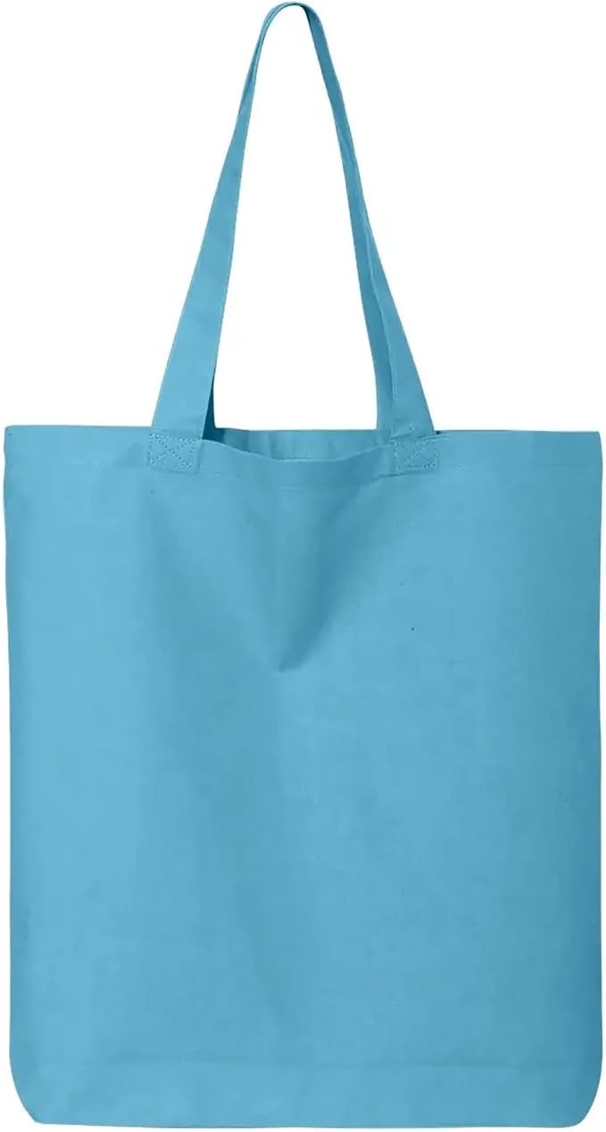 shop4ever Personalized Custom Design Your Own Eco Cotton Tote Reusable Shopping Bag Customizable Gift