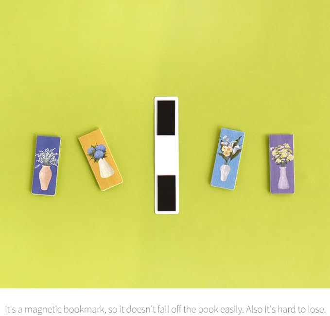 Magnetic Bookmarks Set - A (Olivia's Flowers Ver.2)
