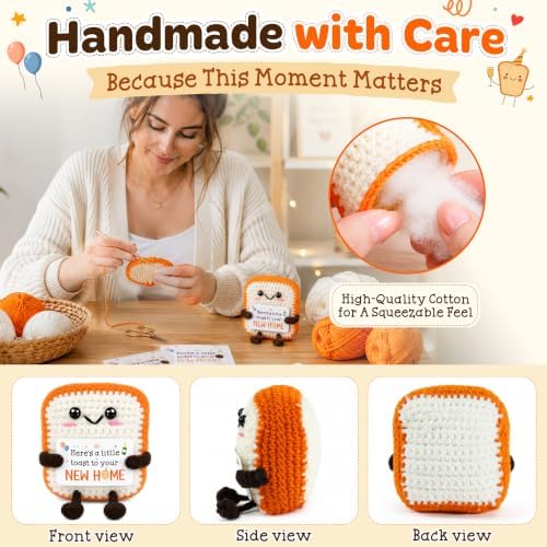OASSIE House Warming Gifts New Home - Crochet Toast - New Home Gift Ideas - Image 4