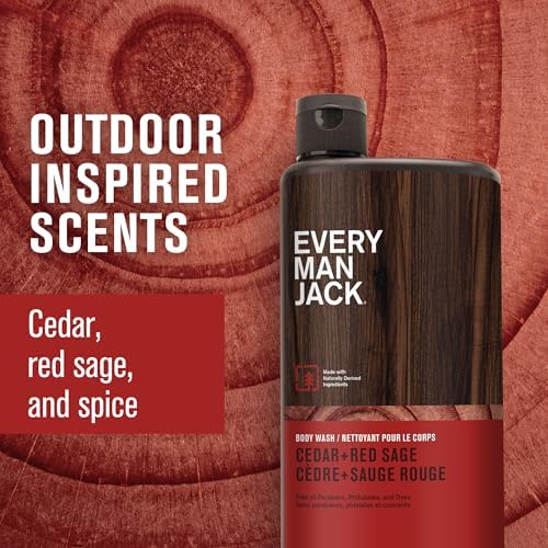 Every Man Jack Hydrating Body Wash for Men, Cedar Red Sage, 2pk - Image 3