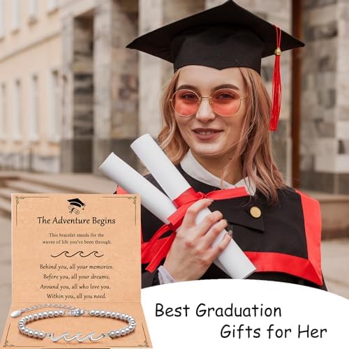 QWNHONEY Waves of Life Bracelet Inspirational Birthday Gifts for Bestie Sister 16th 18th 21st 30th 40th 50th 60th Birthday Gifts for Women - Image 7