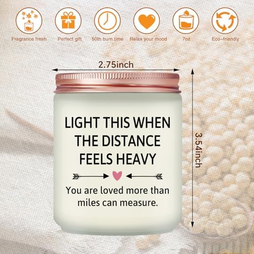 Long Distance Relationship Gifts for Him, Her, Valentines Day Candle - Image 5