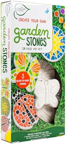 Creative Roots Paint Your Own Stepping Stones, Mini Butterfly, Ladybug, Sun - Image 6