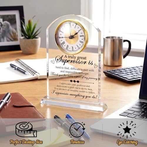Landical Supervisor Clock Gifts Acrylic Best Supervisor Gifts for Women Men - Image 4