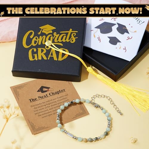 JOYIN Graduation Gifts 2026 for Her, Graduation Bracelet with Greeting Card and Gift Box, Inspirational Gifts for Women, Besties, High School College Classmates (Suitable for 14 Years Above) - Image 4