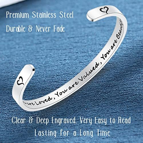SAM & LORI Personal Bracelets for Teens/Women-Inspirational Jewelry Gifts (Various Designs) for Daughter/Sister/Mom/Friends-Adjustable Bracelet in a Pretty Gift Box - Image 3
