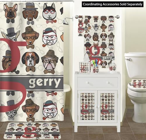 RNK Shops Personalized Hipster Dogs Waste Basket - Double Sided (White) - Image 3