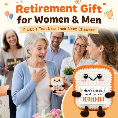OASSIE Retirement Gift for Woman Men - Handmade Positive Crochet Toast - Image 2