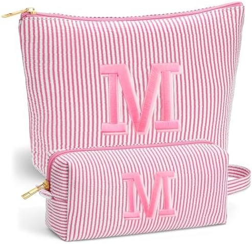 Back to School Gifts for Girls - Personalized Makeup Bag Set by Fohufo
