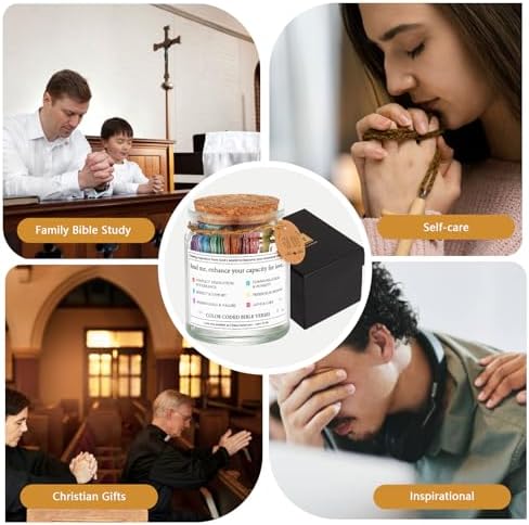 Bible Verse Jar,Scripture Prayer Cards Holy Prayer Jar,Bible Accessories - Image 4