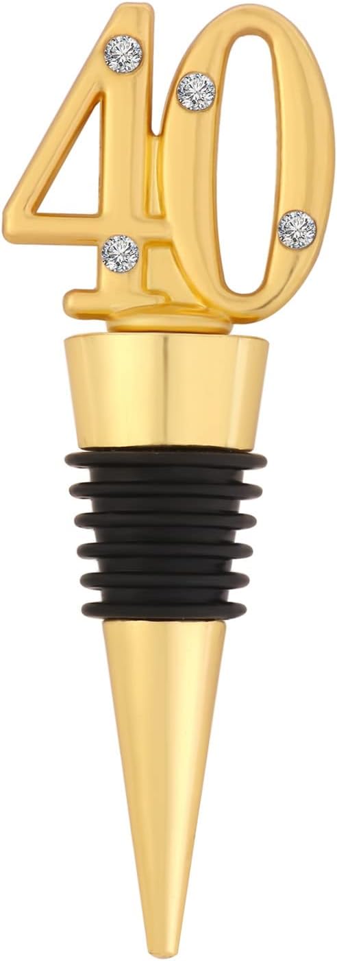 12 Pack 40th Birthday Party Favors For Guests- 40 Years Old Wine Bottle Stopper With Gift Box For 40th Wedding Anniversary Party Favor Souvenirs Decoration