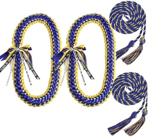 TFTAFAN Graduation Leis and Graduation Honor Cords Class of 2026 Graduation Ribbon Lei Graduation Necklace Braided Necklaces gift for Student Gifts Party Supplies by Unknown