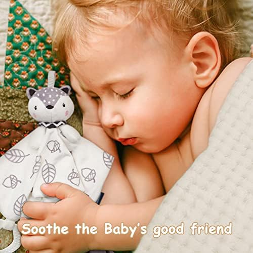 Baby Shower Gifts, Baby Boy Gifts Basket Includes Newborn Blanket Baby Lovey Security Blanket Wooden Rattle Toy, Funny Baby Bibs Socks & Greeting Card - Baby Gift Set Newborn Shower Basket - Image 2