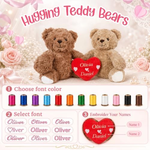 Personalized Teddy Bear with Name & Text- Custom Stuffed Animal 2 Pack - Image 6