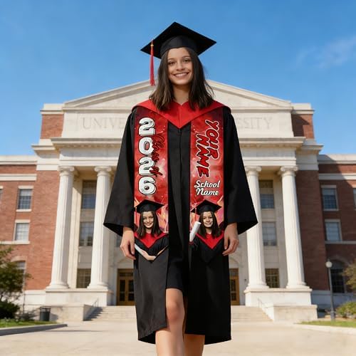 Custom Graduation Stole for Class of 2026 Personalized Unisex Graduation Sash Unique Gifts for Him Her - Image 6