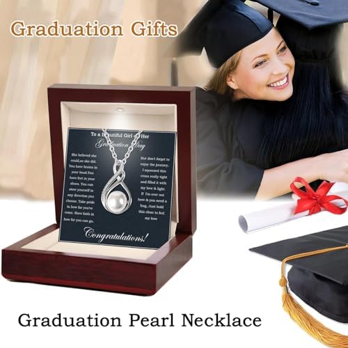 Graduation Gifts For Her 2025 College Graduation Gifts For Women 925 Sterling Silver Inspirational Necklace For Granddaughter or Daughter High School Graduate Gifts For Best Friend - Image 3