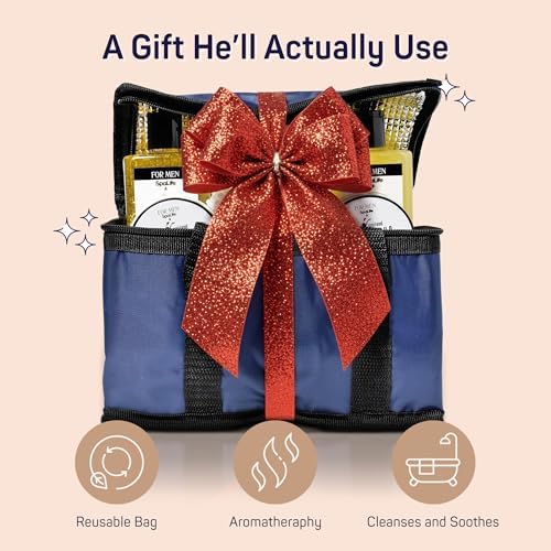 SpaLife Luxury Spa Skincare Sandalwood Gift Set for Men | Mens Body Wash Gifts | Mens Gift Set for Bath and Body | Gifts for Men | Cleansing, Moisturizing, Exfoliating | 7-Piece Bundle - Image 3