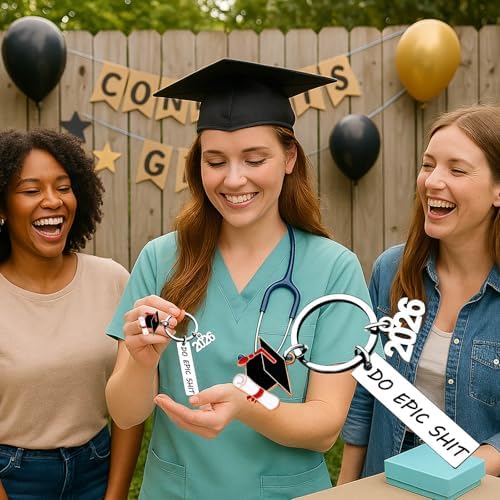 Class Of 2026 Graduation Gifts for Her Him Best Graduate Keychain Seniors Masters Nurses College Highschool Grad Presents - Image 5