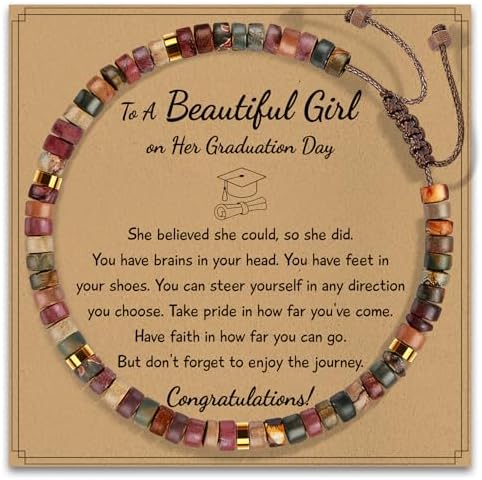 AGOT Thank You Gifts for Women: Teacher Appreciation Office Gifts for Coworkers Employee Boss Lady Manager Colleague Natural Stone Bracelet by AGOT