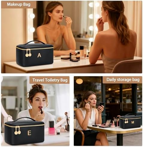 Personalized Makeup Bag Gifts for Women Travel Cosmetic Case - Image 4