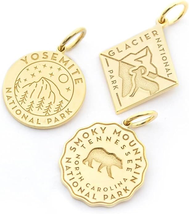 Jet Set Candy National Park Souvenir Travel Charms Gold Vermeil