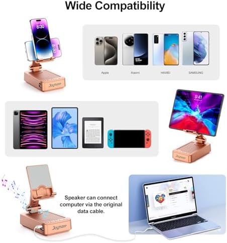 Gifts for Women Girls, Bluetooth Speaker Phone Stand with Charging Function - Image 5