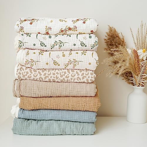 Konssy Soft Muslin Baby Blanket for Unisex Boys & Girls, 30 x 40 Inch - Image 5