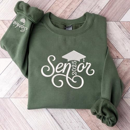 Chillever - Custom Embroidered Senior Sweatshirt, Custom Class of 2026 Graduation Shirt, Grad to be, Graduation Gifts - Image 3